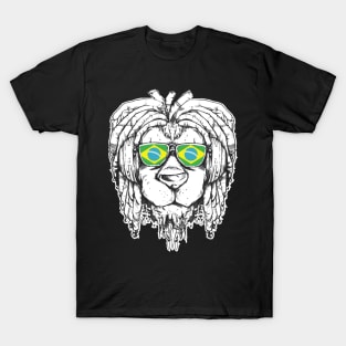 Rasta Reggae Lion Brazil Gift Rastafari T-Shirt